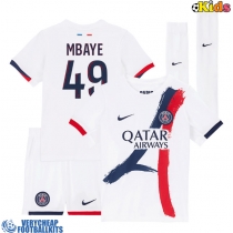 Paris Saint-Germain Ibrahim Mbaye #49 Replica Away Minikit 2025-26 Short Sleeve (+ pants)